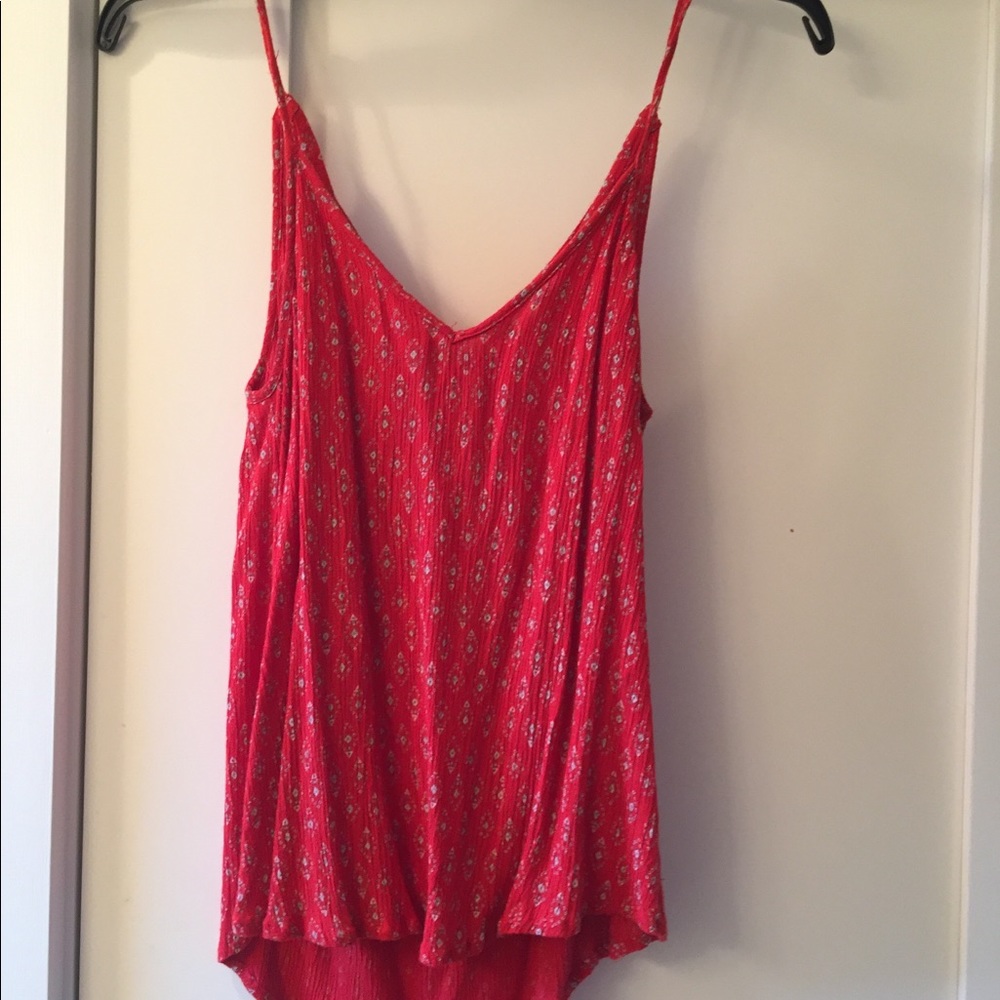 Forever 21 red patterned tank top